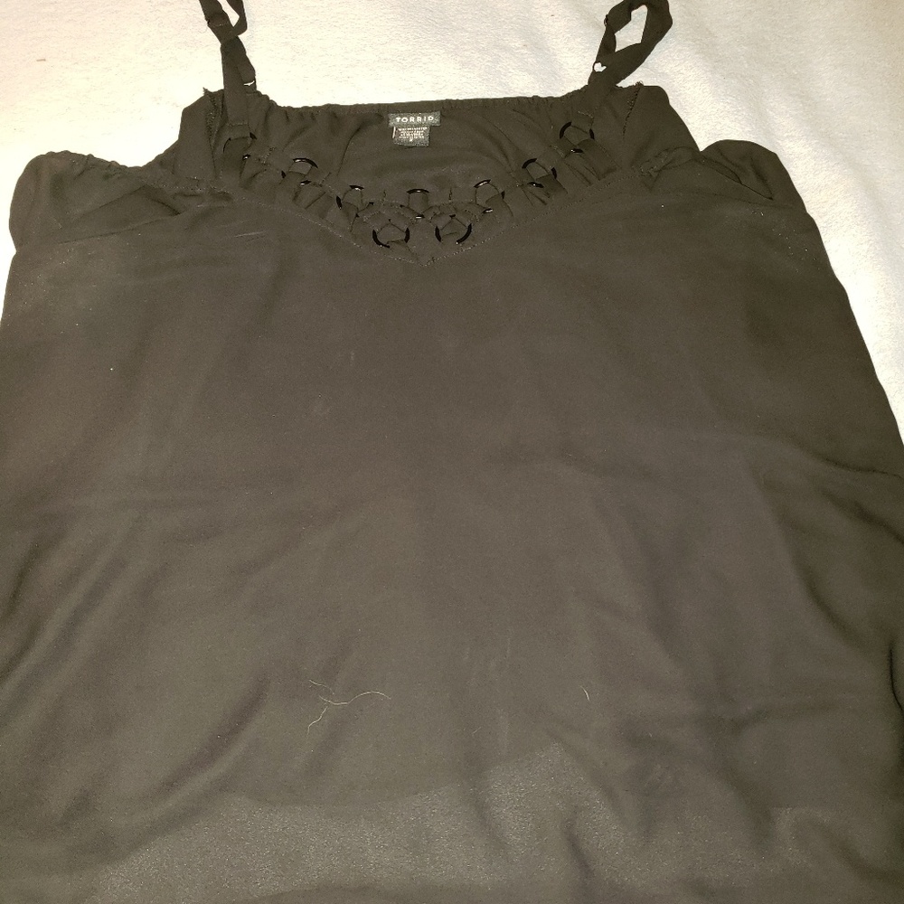 Torrid sexy tank top with sleeves black size 2